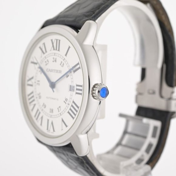 Cartier Ronde Solo XL 3802 W6701010 42mm Stainless Steel Watch W/ Box - Picture 4 of 13